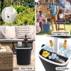 Portable Cooler Bar Table with Bottle Opener