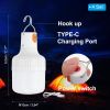2 Pack Rechargeable LED Tent