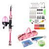 Kids Fishing Pole Starter Kit  with Tackle Box 56Pcs Fishing Lures