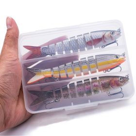 3pcs 8 Segment Fishing Lure Multi Jointed Artificial Bait (Color: 391 (3pcs With Box))