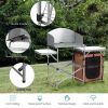 Portable Grilling Table with Windscreen Bag