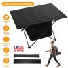Foldable Camping Table With Storage Basket